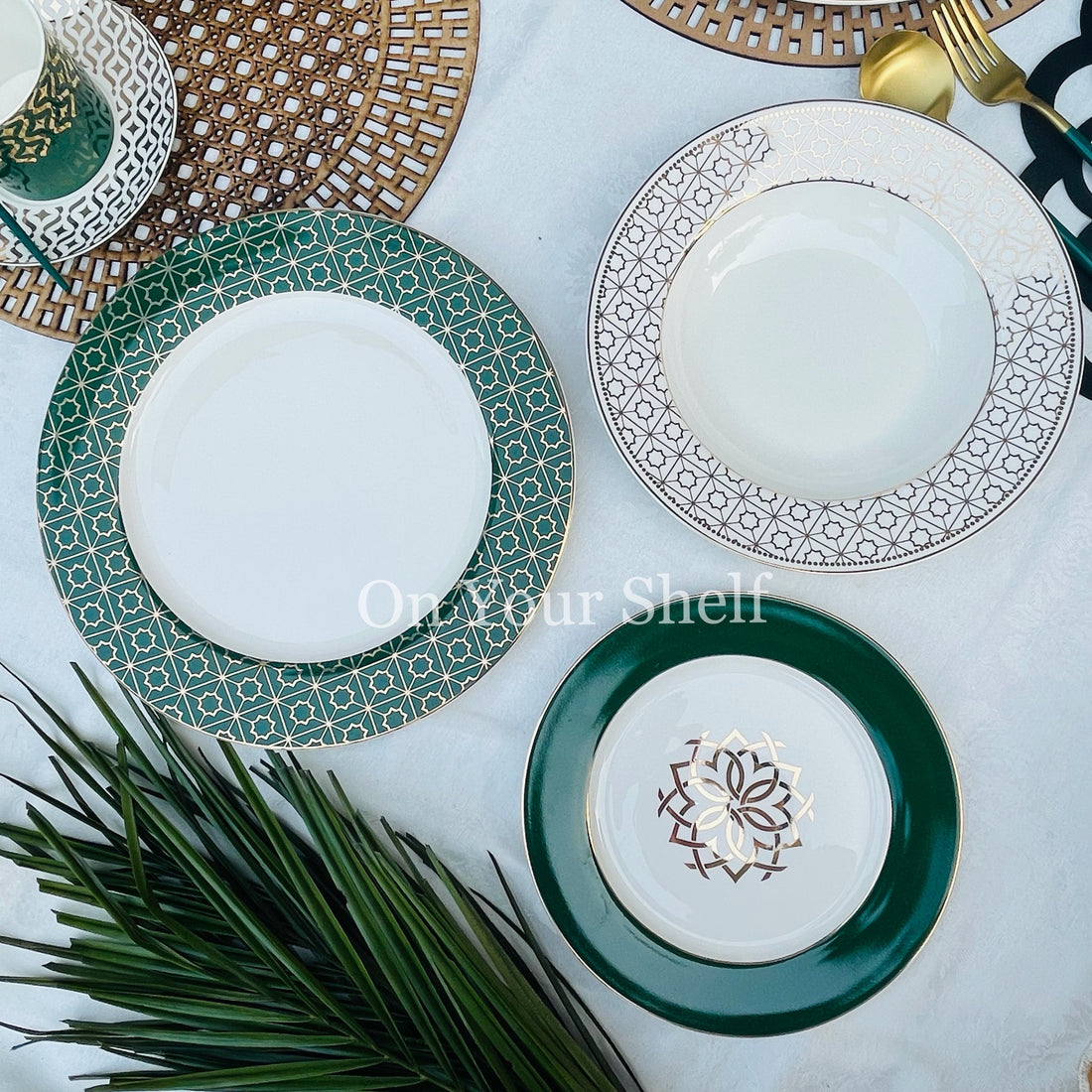 Angela Emerald Green (47 piece dinner set)