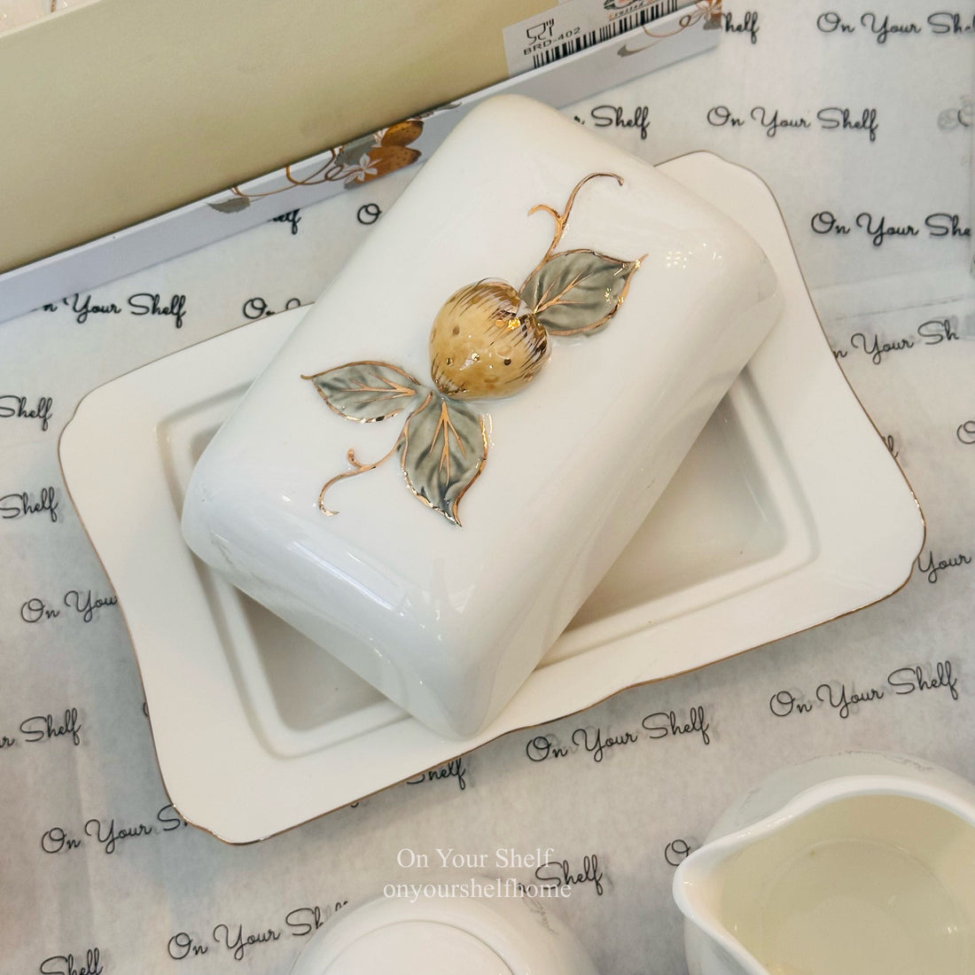 Strawberry Luxe Butter Dish