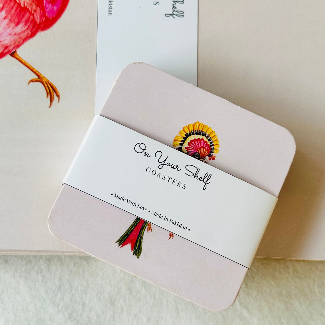 The Scarlet Plume Coaster Set (Set Of Six)