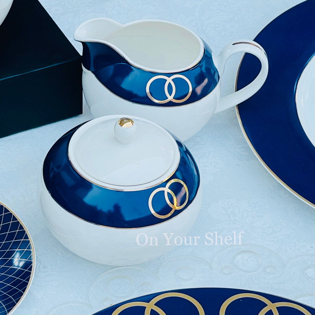 Angela Royal Blue (47 piece dinner set)