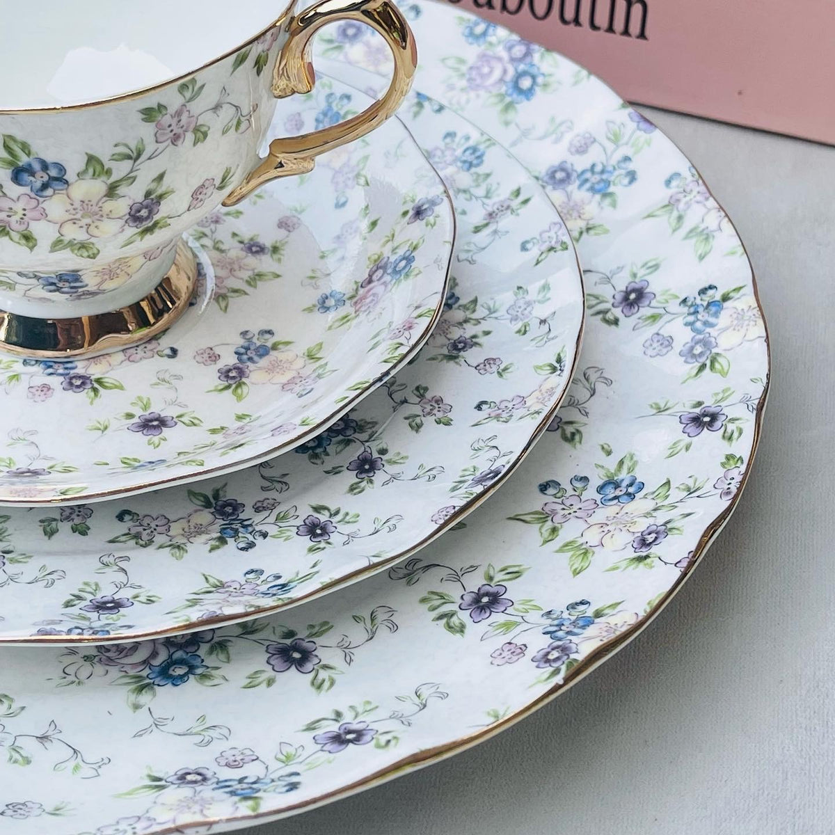 Spring Tea Sets Secret Garden Spring Floral (24 piece tea set)