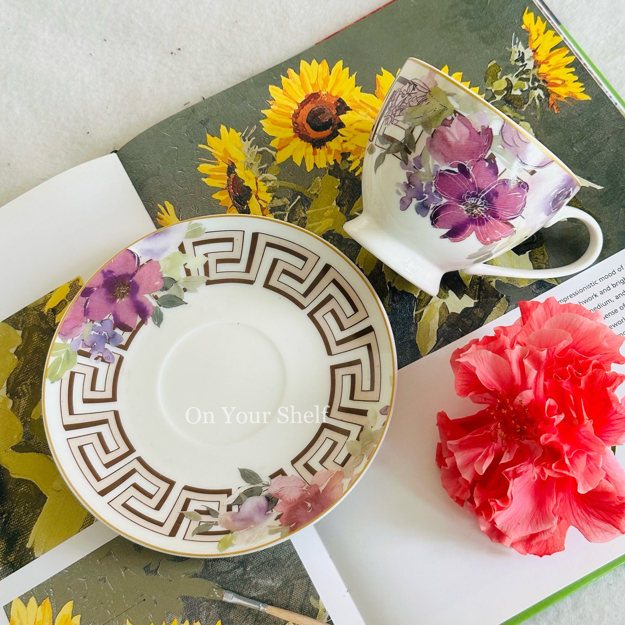 Amethyst Reverie TeaCups (Set Of Six  TeaCups & Saucers)