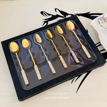 Golden Glimmer Tea Spoons