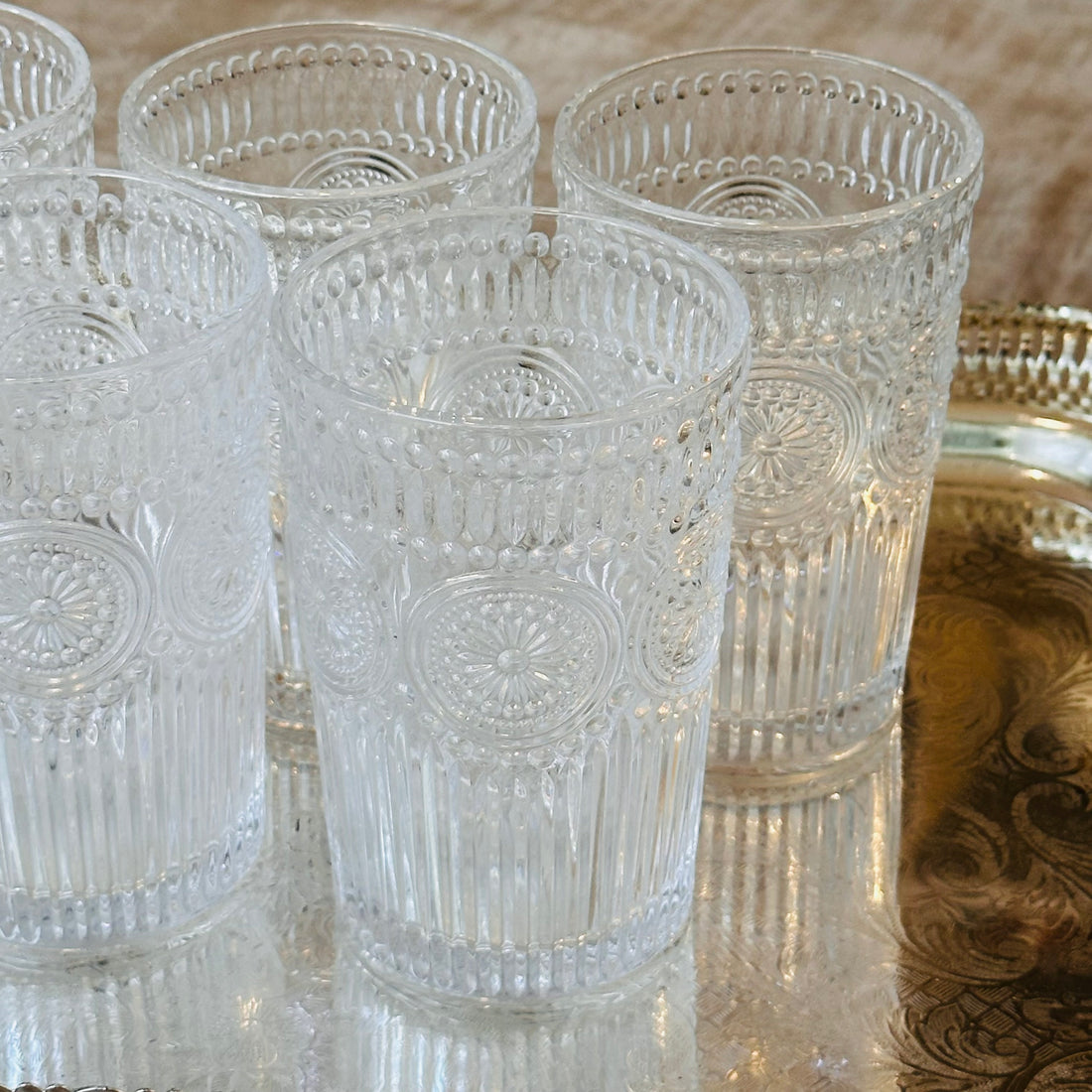 Baroque Heritage Glasses (365ml/Set Of Six/Full Glasses)