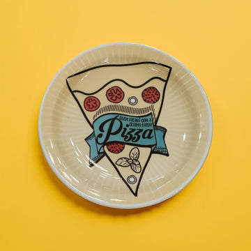 The Pizza Slice Porcelain Plate (Single Dinner Plate)