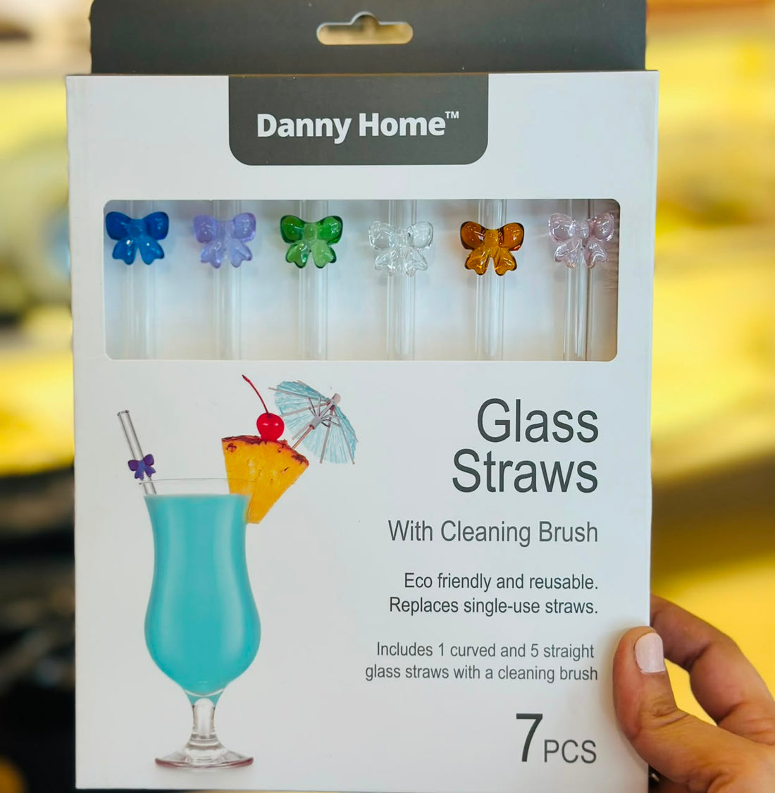 ButterflySip Glass Straws