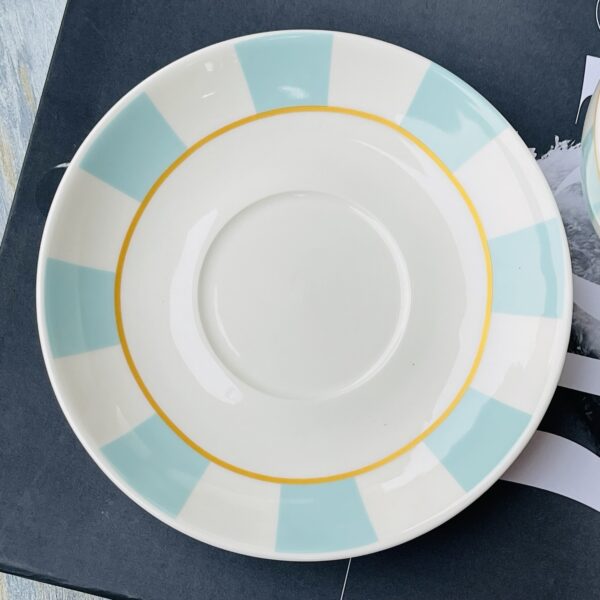 Milano Tea Cups &amp; Saucers Tiffany Blue (set of six)