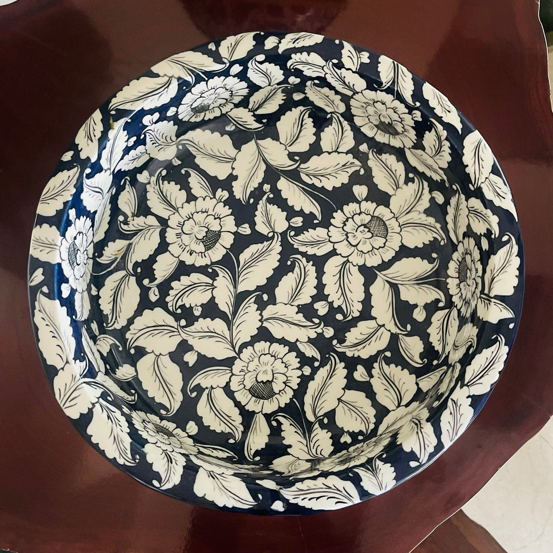 Blue Pottery Platter