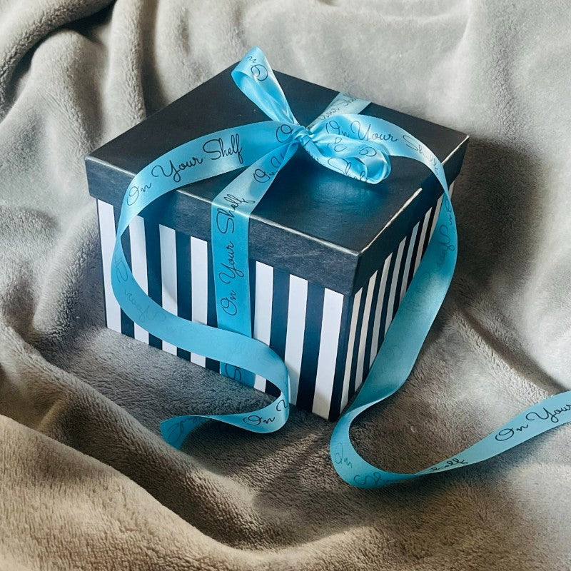 Black &amp; White Striped Box