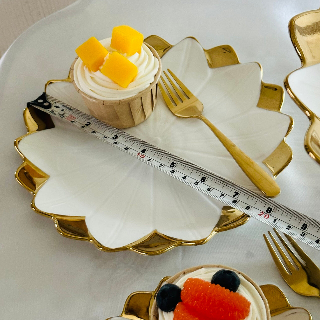 Luxury Classic Tulip Quater Plate (single piece)