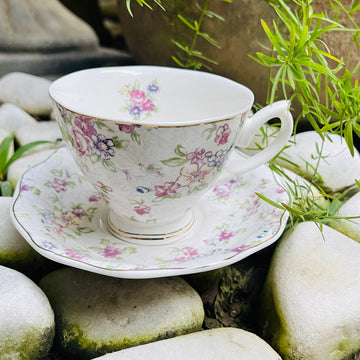 Spring Garden Whispers Tea Set : Spring Collection (single cup and single saucer)