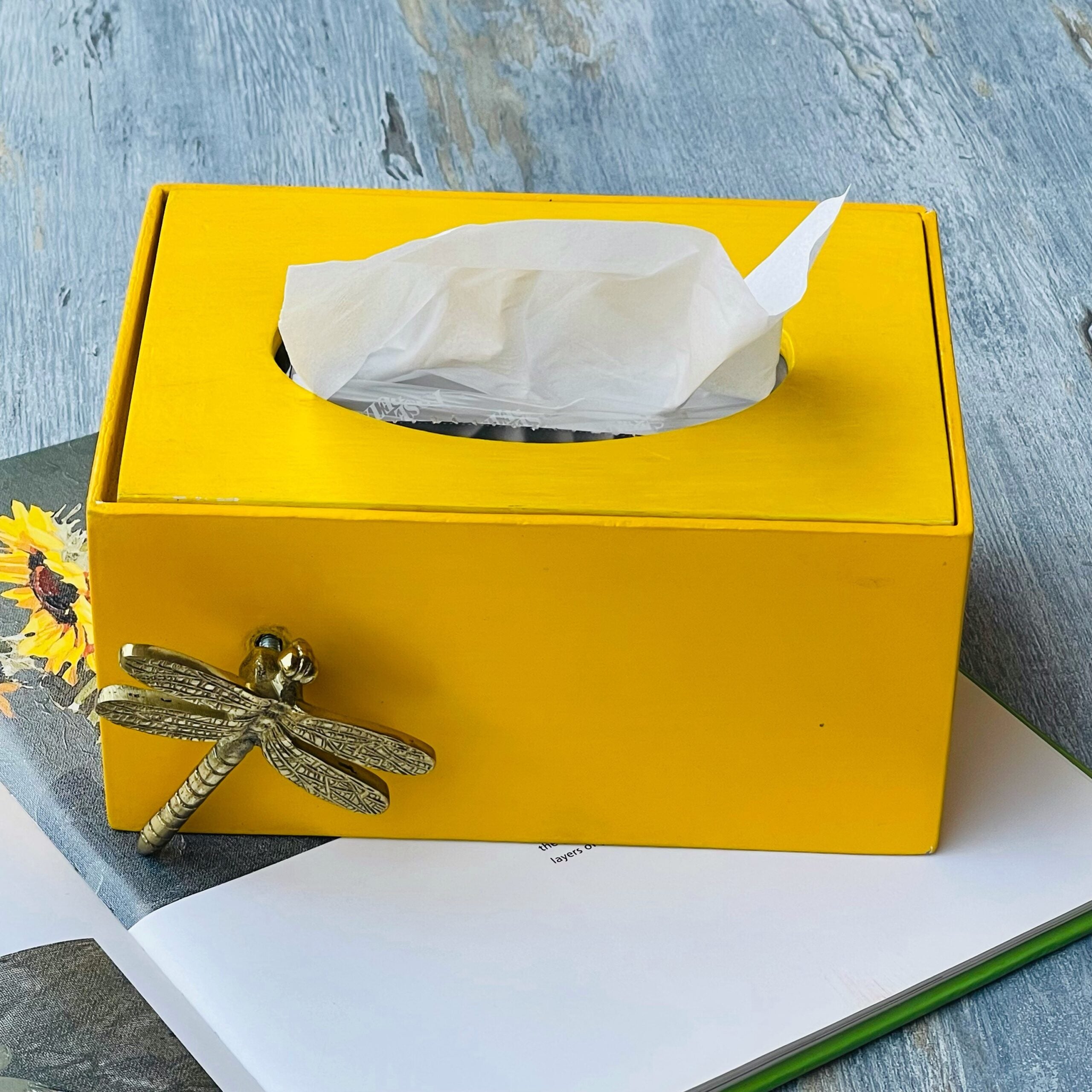 Sunshine Laser Cut Flutter Tissue Box