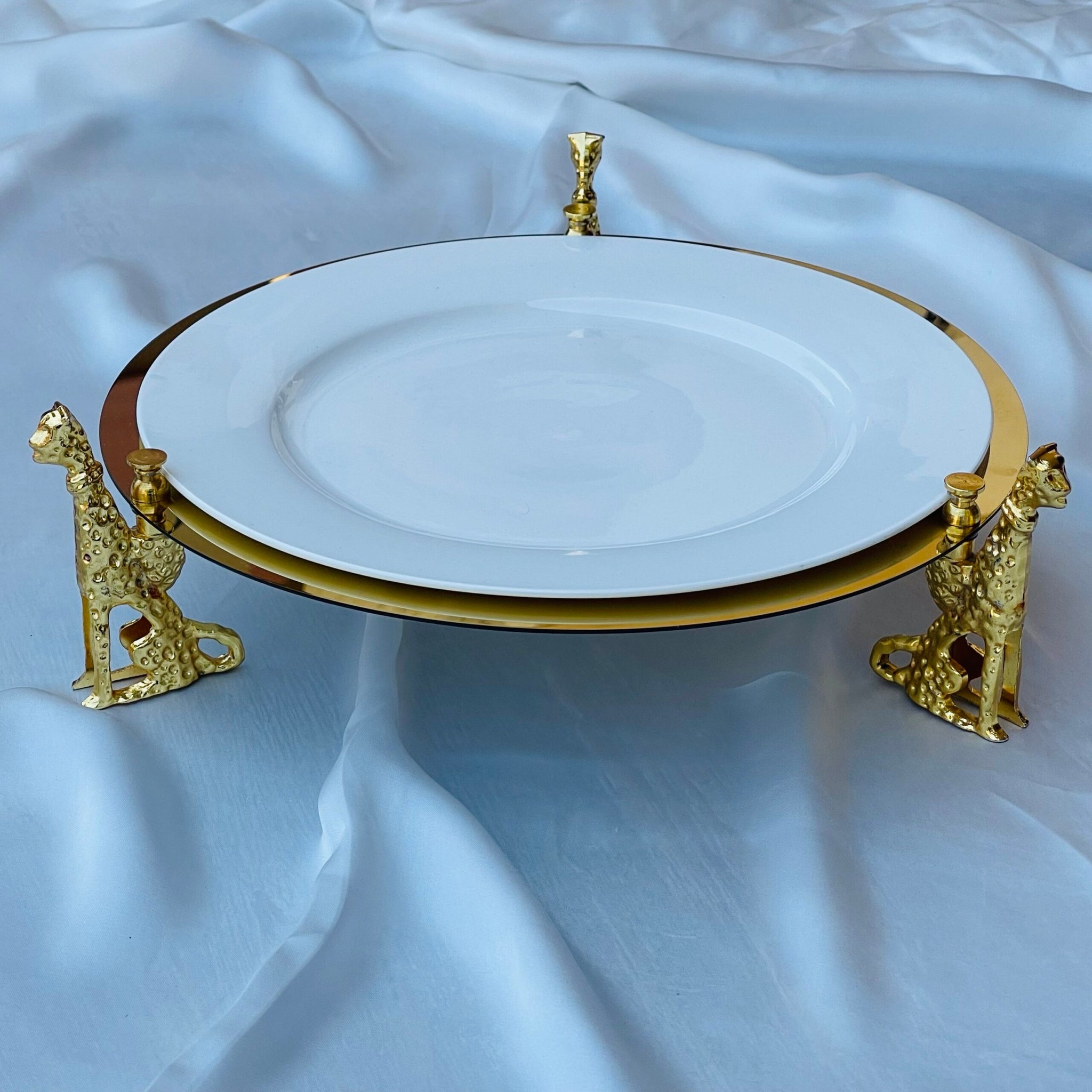 Turkish Leopard Luxe Platter Stand (round) - Main Image